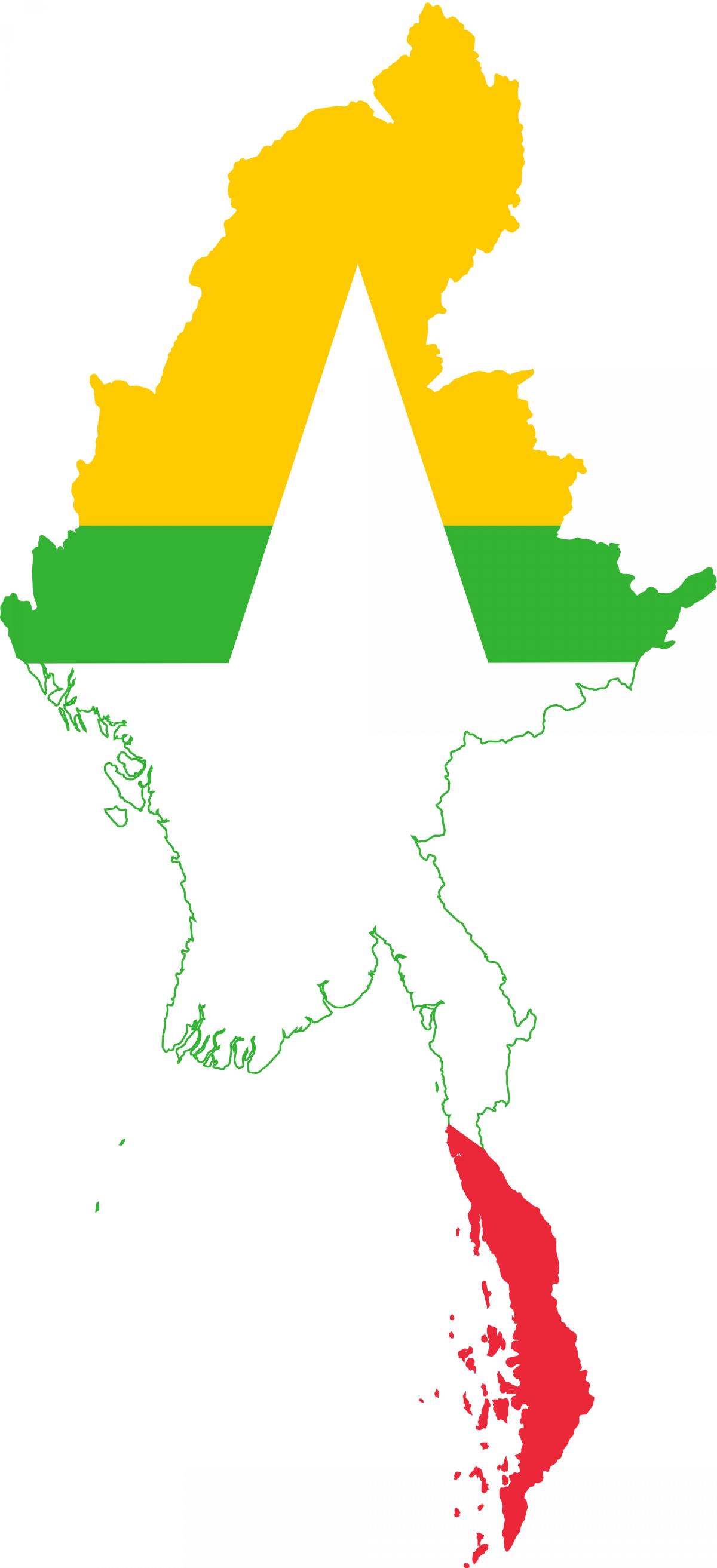 Carte du Myanmar logo