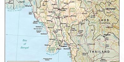Hors ligne Myanmar carte